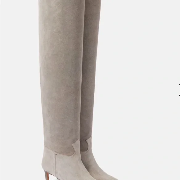 ❤️ NWB Stunning Ulla Johnson Over the Knee Carolina 55 Suede Grey Boots - Picture 4 of 7
